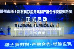 赣州市举办稀土新材料及应用集群产融合作投融